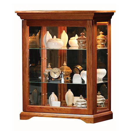 Sliding-Door Console Curio with Light